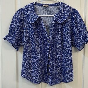 Anthropologie "The Keira" blouse by Pilcro